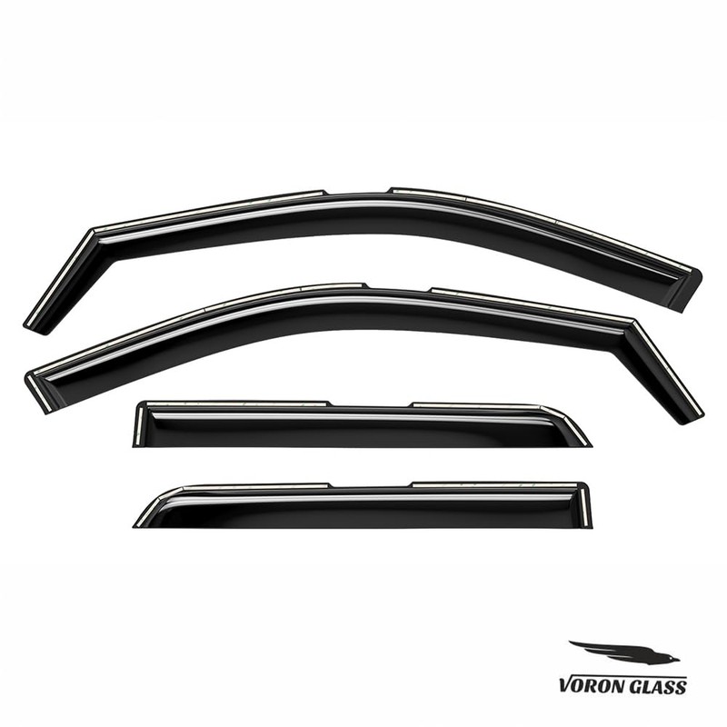 Voron Glass in-Channel Extra Durable Rain Guards for Dodge Durango
