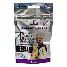 Jackson Galaxy: EX Stain & Odor Eliminator - Pet Urine Remover - 2pk Refill Tablets - 50% More Mojo - Eliminates Pet Stains & Odors Quickly - Works On Multiple Surfaces - Non-Toxic Formula