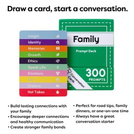 Conversation Cards Family Pack | Conversation Starters to Ignite Deeper Connections | 150 Cards with 300 Open-Ended Questions and Talking Points | for Families and Close Friends | for Adults and Kids