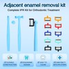 Kit de reducción de esmalte interproximal dental, juego de tiras