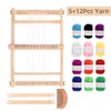 Wooden Weaving Loom Kit, S/M/L with Optional Yarn Bundle