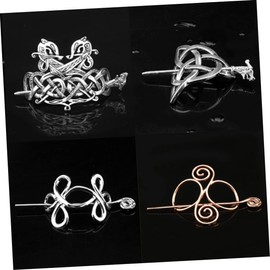 LALAFINA Small Hair Pin Viking Hair Clip Spring Barrettes Ponytail Holder for Women Girls