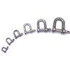 V4A Stainless Steel Shackle Diameter 8 mm Straight Short Shape