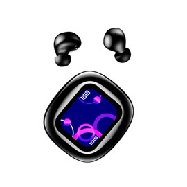 Wireless Bluetooth 5.4 In-Ear Headphones with Screen Wireless Mini Earbuds Headphones with Touch Screen Small Wireless Earphones Bluetooth for Small Ears In-Ear Headphones