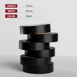 ytorgr Pack of 6 Coloured Insulation Tape, 16 mm x 15 m, Universal Insulation Tape, Sealing Tape for Wiring Projects and Repairs