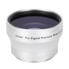 0.45X Silver Optical Glass Camera Wide Angle Magnification Additional Lens