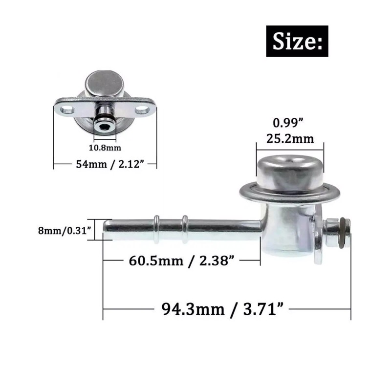 Unbranded 23270-28052 Fuel Pressure Regulator 3.0BAR For Toyota Camry RAV4