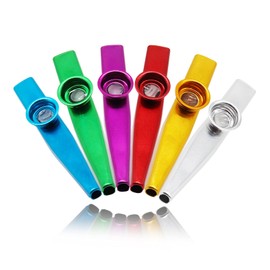 Metal Kazoo Set WorthPlanet 6 Pcs Mouth Kazoo Aluminium Alloy Kazoo for Kids and Adults Gift Prize and Party Favors W090009