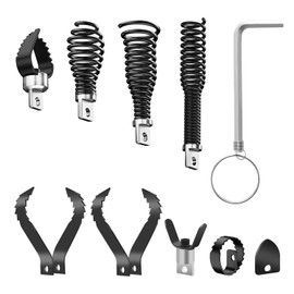 Gengel Pipe 9-Piece Drain Snake Drill Attachment - Tackle Any Clog with Precision,Commonly Used in 50FT-100FT AC Drain Cleaning Machine,Suitable for 5/16-inch to 3/4-inch Drain Snake Cable
