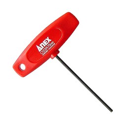 ANEX No.3200 T-Handle Hex Key, 0.1 Inches (2.5 mm) Flat to Flat x 3.0 Inches (75 mm)