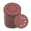 100 Pieces 5 Inch 8 Holes Sandpaper Set, VIBRATITE 180