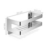 QL Shower Shelf,Stainless Steel Bathroom Rack,Bathroom and Kitchen Wall Organiser,Shampoo