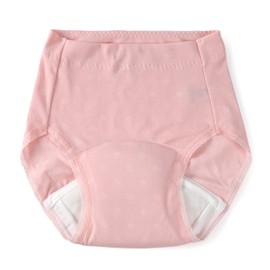 Peace Kobo Jacquard Pattern Heavy Incontinence Pants, 3.4 fl oz (100 cc), Shorts, Urine Leak, Women's, M, Pink