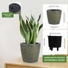 Dexceder 11x10 Inches Self Watering Planter Indoor Outdoor, Inner Pot