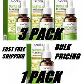 SADOER Salicylic Acid Anti Acne Facial Serum for Pimples Oil Control 05/30/2026 - 3 Pack