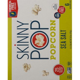SkinnyPop Skinny Pop Popcorn Micro Sea Salt 16.8 oz (Pack of 6)