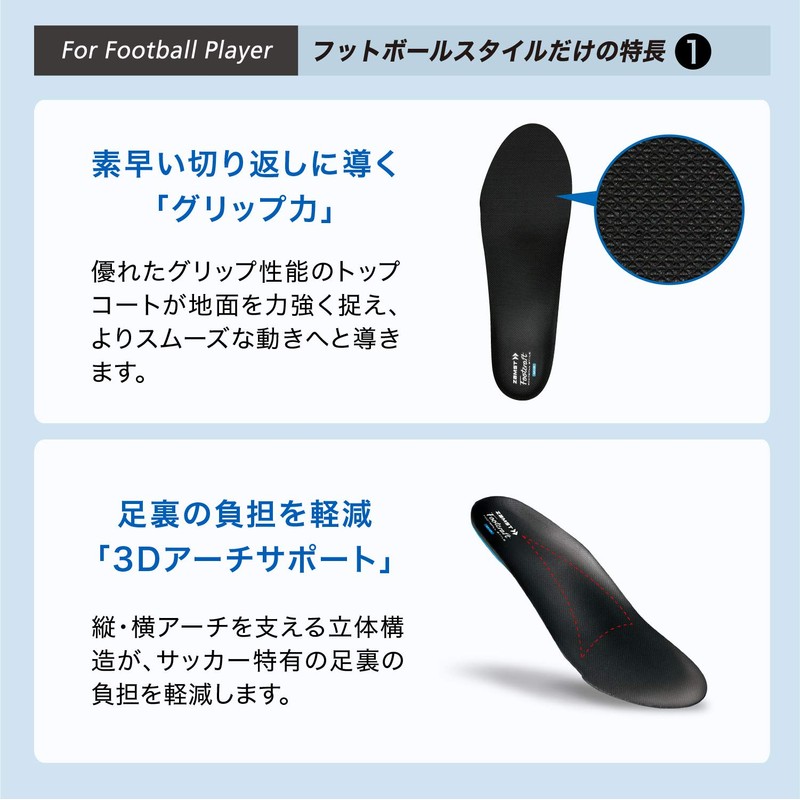 ZAMST 379813 Footcraft Football Style Middle Type Soccer, Size L,