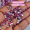 MajorCrafts 2000pcs 4mm ss16 Metallic Flat Back Round 14 Facets