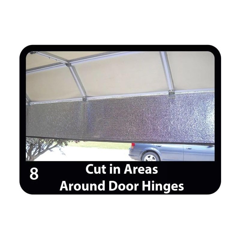(Combo) 9x7 NASATech Garage Door White Foam Core & Water