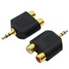 CADUFUELLY 2 Pcs 3.5mm Stereo TRS Male to Replacement for