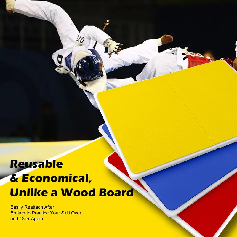 4 Pack Rebreakable Boards Martial Arts,Taekwondo Breaking Boards for Kids,Karate