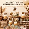 ALISSAR 36 Pcs Western Cowboy Cupcake Toppers, Birthday Party Decor