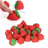 20pcs Sewing Pin Cushion Cotton Soft Lightweight Cute Strawberry Shaped