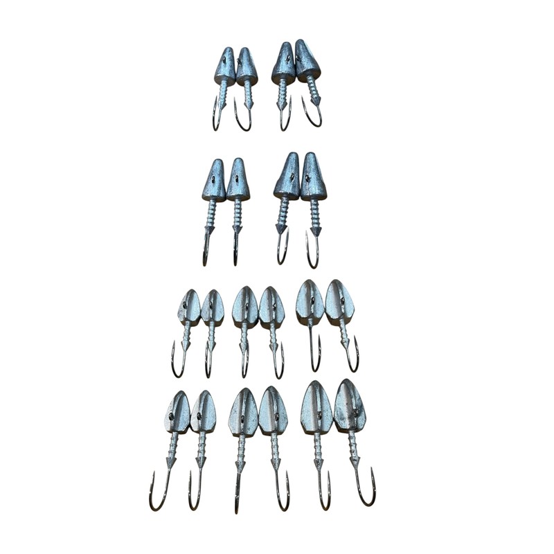E&K726 Jig Head Set 7g 10g 12g 14g Assorted 4