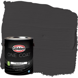 Glidden One Coat 1 gal. Black Magic / Black Eggshell Interior Paint with Primer
