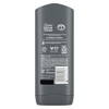 Dove Men+Care Elements Body Wash Charcoal+Clay 13.5 oz Effectively Washes