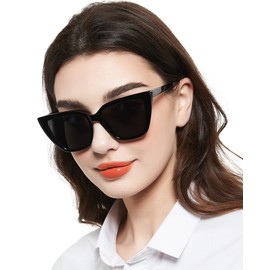 MARE AZZURO Oversized Reader Sunglasses 2.75+ Women Large Cat Eye Sun Reading Glasses 1.0 1.25 1.5 1.75 2.0 2.25 2.5 2.75 3.0 3.5 4.0 (Black, 2.75)