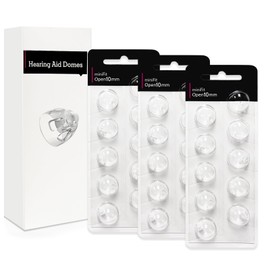 (30 Pcs) Hearing Aid Domes Accessories for Oticon Replacements, Oticon MiniFit (Open 10mm) Domes, Universal Domes for Oticon Hearing Aid Supplies Kits, Fit Aid Parts for Optimal Performance