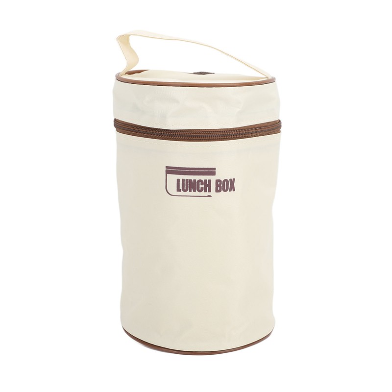 Insulated Lunch Container 304 Stainless Steel Leakproof Portable Round Thermal