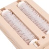Agatige Carpet Debris Sweeper Brush, Double Roller Handheld Manual Sweeper