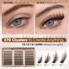 Mavphnee Brown Lash Clusters – Wispy Fluffy Individual Eyelash Extensions