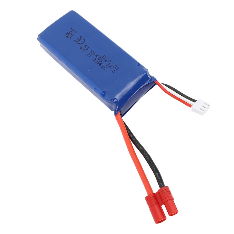 RC Drone Lipo Battery 7.4V 2500mAh Overcharge Prevent Short Circuit