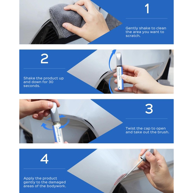 PARTS4EV M1Y Crimson Red Pearl Touch Up Paint Compatible with