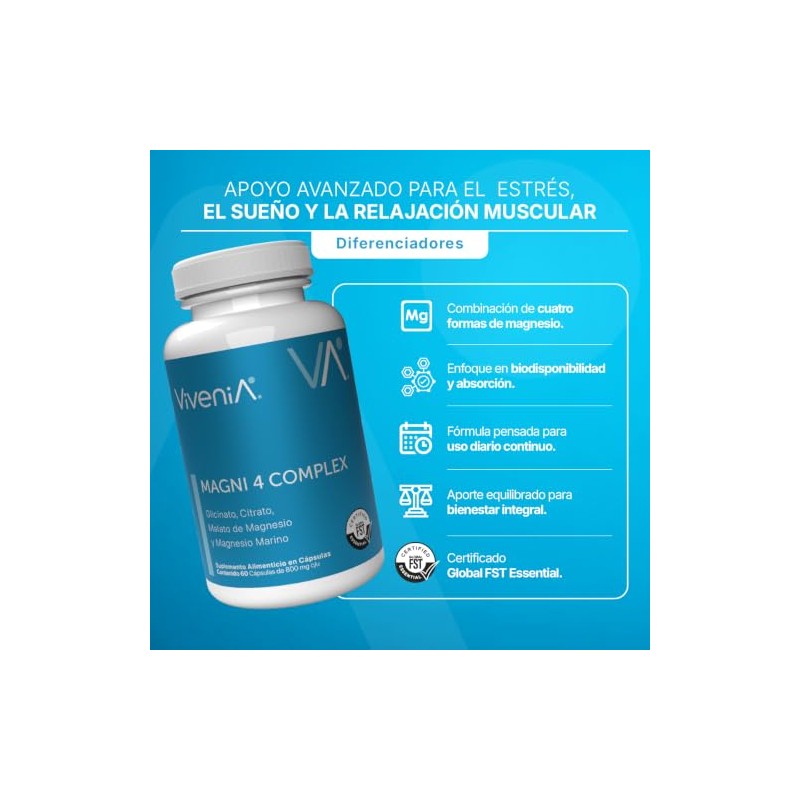 Magni 4 Complex 4 Formas de Magnesio