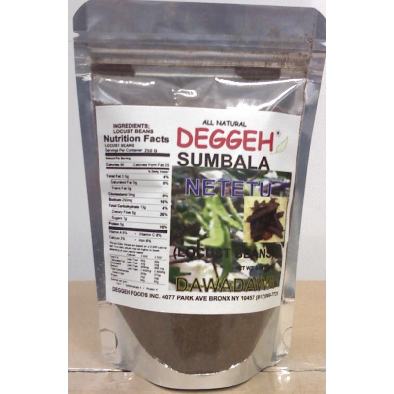 Deggeh Organic Locust Beans powder fermented , DawaDawa, sumbala ,
