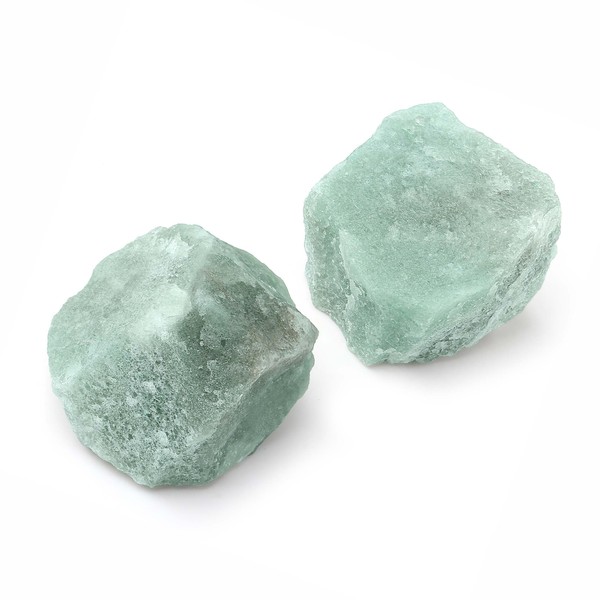 QINJIEJIE QINJIEJIE Green Aventurine Large Crystal Healing Crystals 1.8"-2.2" 2PCS
