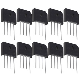 EMSea 10pcs KBU1010 Bridge Rectifier Bridge Lead Diode 1000V 10A Single Phases Diode Bridge Rectifier for Electronic Circuits Household Appliances