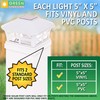 GreenLighting Mission Solar Post Cap Lights Fits 5x5 PCV/Vinyl Outdoor