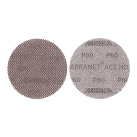 Mirka Abranet Ace HD Mesh Sanding Discs Diameter 125 mm Velcro / Grain P60 / Pack of 25 / AH23202560 / for 125 mm Eccentric and Sanding Machines / for Sanding Hard Surfaces, Wood, Spatula, Varnish,