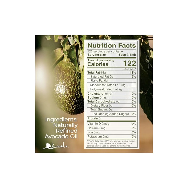 Kevala Aceite Aguacate Prensado Frío Vegano