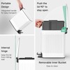 TIPGO Slim Bathroom Trash Can with Lid Soft Close, Step