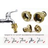 ALEMIN Quick Connection Set 1/2 Inch 2 Pairs Metal Hose