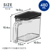 Asvel Condiment Pot Single-handed Operation with Rubbing Cut Compact Slim