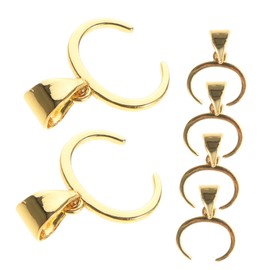 jojofuny 6pcs Jewelry Charm Clasps Connectors for Necklaces and Bracelets Unique Pendant Buckles for DIY Jewelry Crafting Safe Lightweight Material for Beads and Gemstones