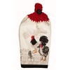 Handcrafted Cherry Red Crochet Topped The Olde Farm Market Rooster