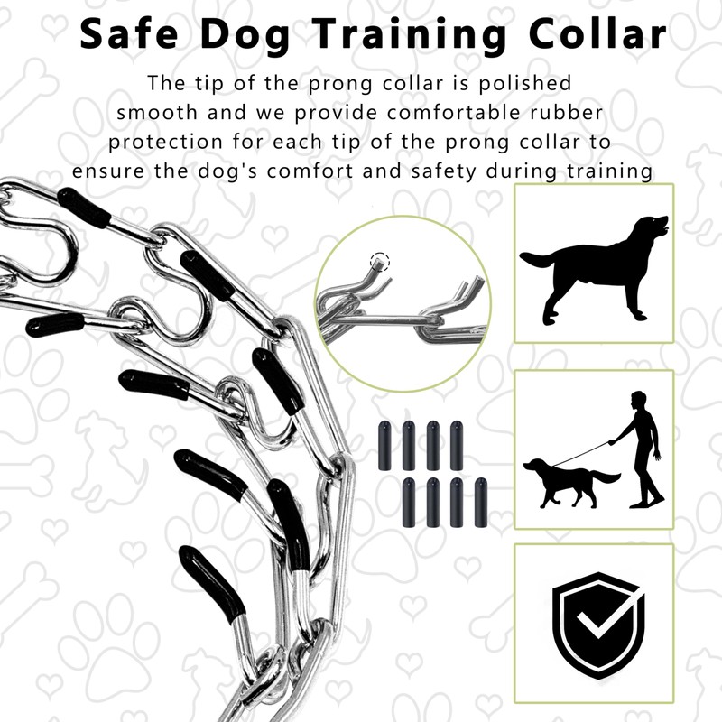 Maiiu Adjustable Dog Collar, Pinch Collar for Dogs,Dog Training Collar